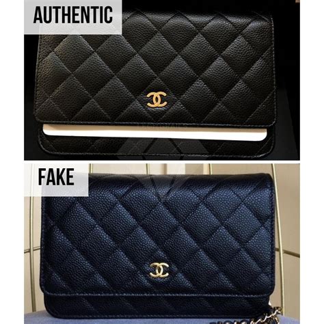 chanel wallet original vs fake|authentic chanel counterfeit.